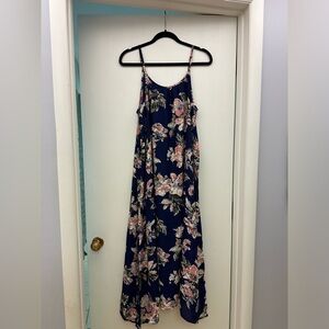 Beautiful Blue Maxi Dress-Pink Lily Size M